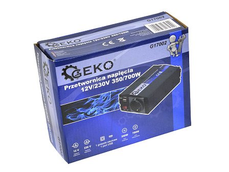 GEKO Инвертор преобразователь напряжения 12V/230V 350/700W