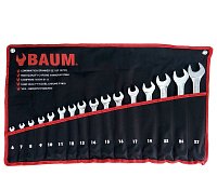 BAUM (Индия) Набор ключей рожково-накидных 16 пр. (6-27 мм)