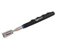GEKO Ручка телескопическая с магнитом 130-800 мм, до 2.25 кг с фонарем LED